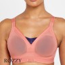 Бюстгальтер спортивный без косточек Shock Absorber S015F розовый цитрус/синий