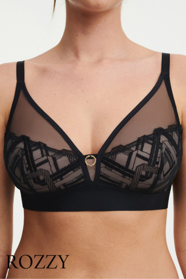 Бюстгальтер без косточек Chantelle Graphic Support C21S20 черный