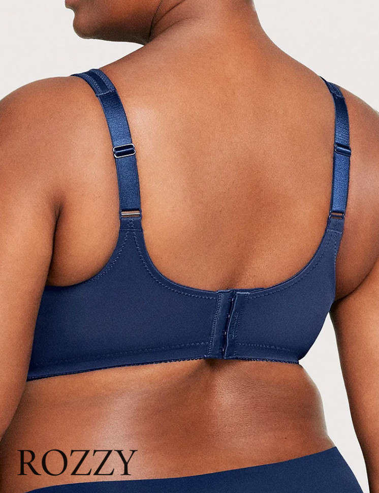 Бюстгальтер минимайзер без косточек Glamorise GI1003 темно-синий