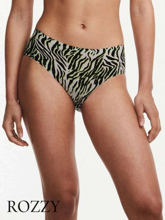 Трусы хипстеры Chantelle Soft Stretch C11D40 зебра/черно-зеленый