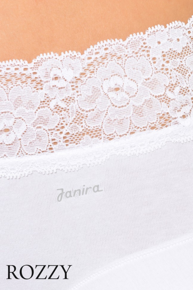 Трусы макси хлопковые Janira Dolce Cinture 31794 белый, песочный, черный 