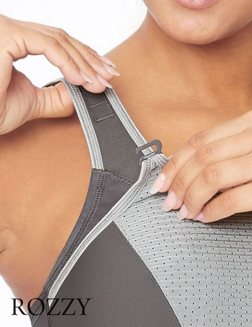 Бюстгальтер спортивный Glamorise GI9167 серый