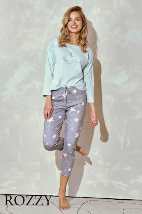 Пижама хлопковая Taro Brigitte 3210 ментоловый/светло-серый