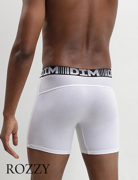 Трусы шорты мужские DIM 01N2 синий/белый (уп.2шт.)