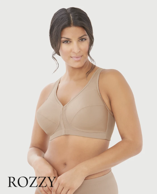 Бюстгальтер без косточек спереди застежка Glamorise GI1265 кофе