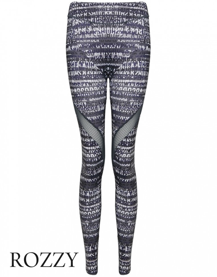 Легинсы спортивные Shock Absorber S066B принт/лого