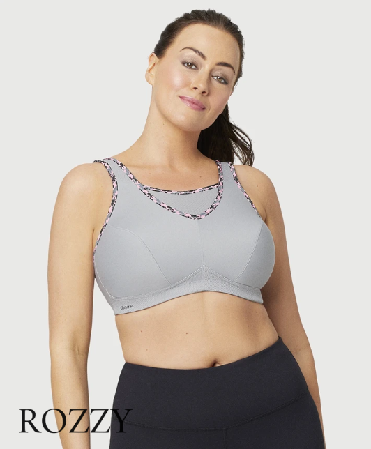 Бюстгальтер спортивный без косточек Glamorise GI1066 серый