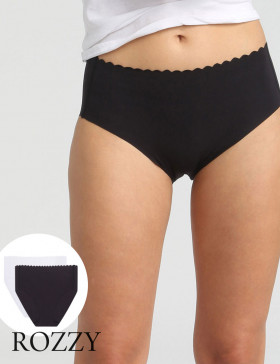 Трусы классика обрезные хлопковые Dim Bodi Touch 0A6L черный/белый (уп.2шт.)