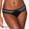 Трусы стринги Esotiq Relish 38750 черно-бежевый