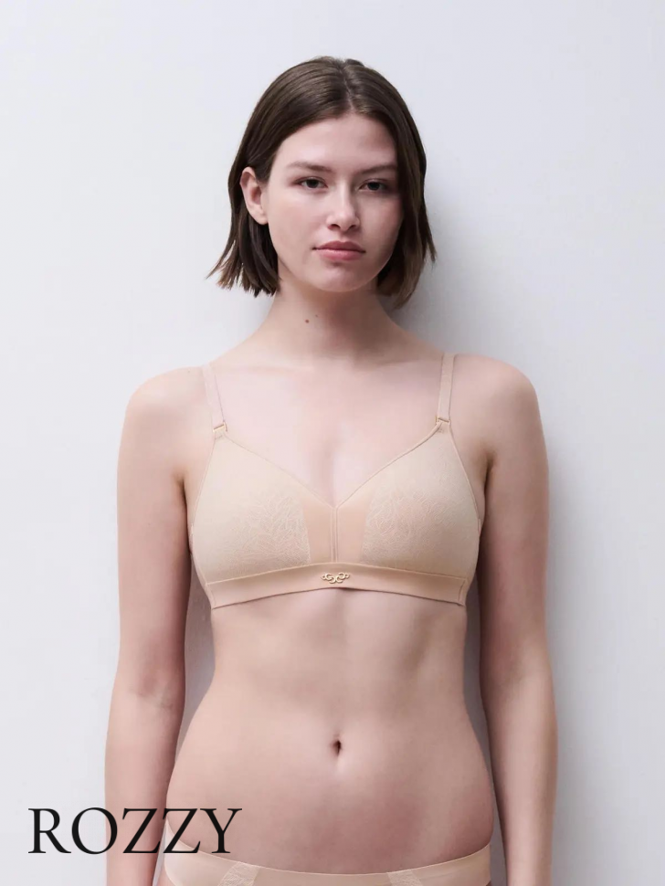 Бюстгальтер спейсер без косточек Chantelle Pure Lace C18IQ9 бежевый