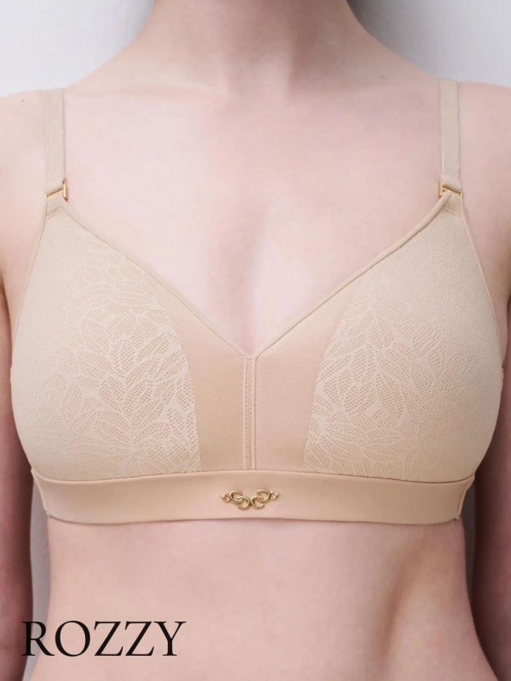 Бюстгальтер спейсер без косточек Chantelle Pure Lace C18IQ9 бежевый