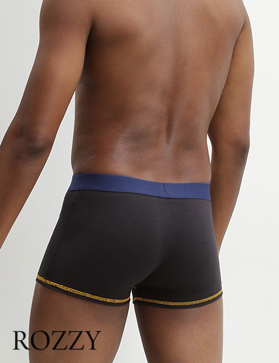 Трусы шорты мужские DIM 005D черно-синий/черно-желтый (уп.2шт.)