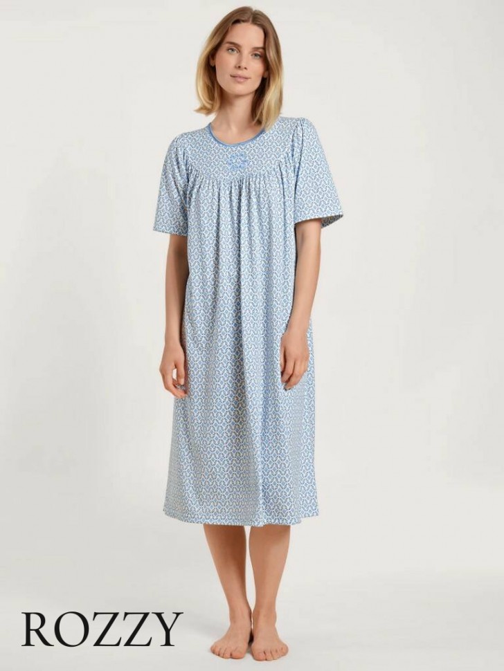 Сорочка хлопковая Calida Soft Cotton 34000 голубой (ocean)